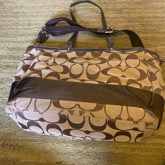 Coach XL Canvas Diaper Bag and Changing Pad - Picture 2 of 14